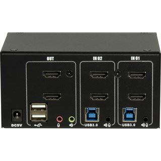 Inter-Tech IPC KVM Switch AS-22HUS HDMI, 4K@60Hz