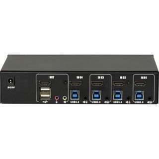 Inter-Tech IPC KVM Switch AS-41HUS HDMI, 4K@60Hz