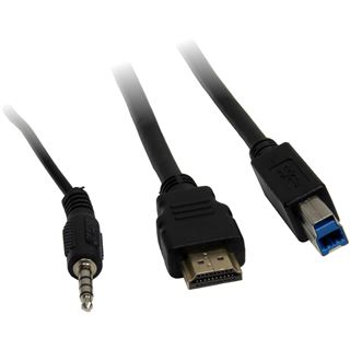 Inter-Tech IPC KVM Switch AS-41HUS HDMI, 4K@60Hz
