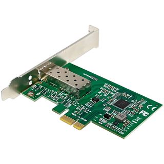 InLine Gigabit Netzwerkkarte, 1x SFP Fiber 1Gb/s, PCIe x1, inkl. LP