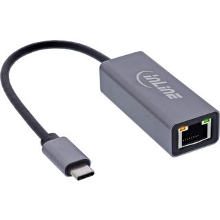 InLine USB 3.2 Netzwerkadapter Kabel, USB-C zu RJ45 Gigabit Netzwerk