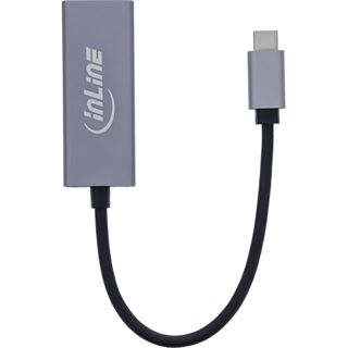 InLine USB 3.2 Netzwerkadapter Kabel, USB-C zu RJ45 Gigabit Netzwerk