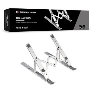Conceptronic THANA04S ERGO Foldable Aluminum Laptop Cooling Stand