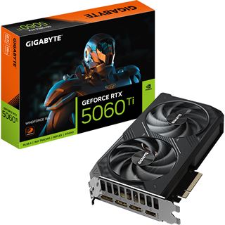 16GB Gigabyte GeForce RTX 5060 Ti Windforce Aktiv PCIe 5.0 x16 (x8)