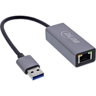 InLine USB 3.2 Netzwerkadapter Kabel, USB-A zu RJ45 Gigabit Netzwerk