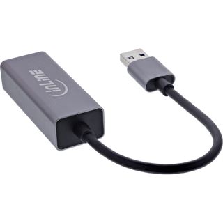 InLine USB 3.2 Netzwerkadapter Kabel, USB-A zu RJ45 Gigabit Netzwerk