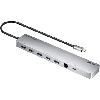 ATEN UH3240 11-in-1 USB-C Multiport Dock mit Power Passthrough, USB