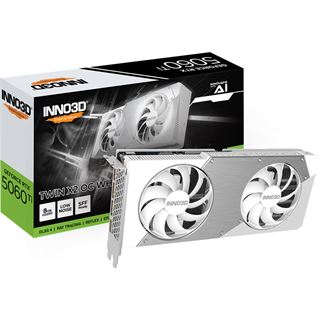 8GB INNO3D GeForce RTX 5060 TWIN X2 OC White Aktiv PCIe 5.0 x16 (x8)