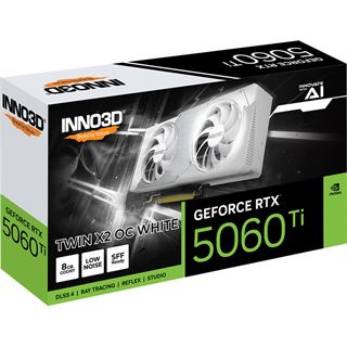 8GB INNO3D GeForce RTX 5060 TWIN X2 OC White Aktiv PCIe 5.0 x16 (x8)