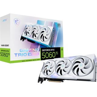 16GB MSI GeForce RTX 5060 Ti Gaming Trio OC White Aktiv PCIe 5.0 x16
