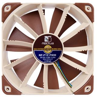 Noctua NF-F12 PWM 120x120x25mm 1500 U/min 22 dB(A) braun/beige,