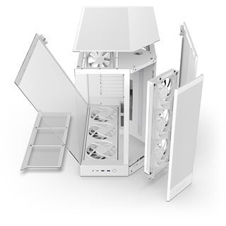 NZXT H9 Flow RGB+ (2025) Midi Tower ohne Netzteil weiss