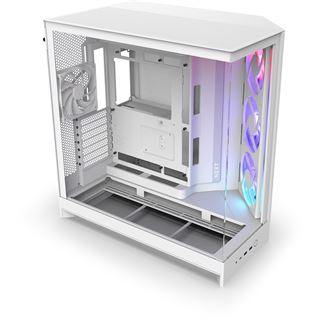 NZXT H9 Flow RGB (2025) Midi Tower ohne Netzteil weiss