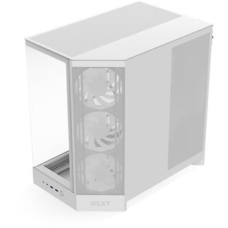 NZXT H9 Flow RGB (2025) Midi Tower ohne Netzteil weiss