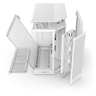 NZXT H9 Flow RGB (2025) Midi Tower ohne Netzteil weiss