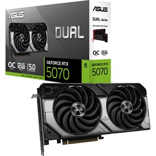 12GB Asus GeForce RTX 5070 Dual OC Aktiv PCIe 5.0 x16 (Retail)