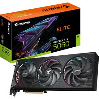 8GB Gigabyte GeForce RTX 5060 AORUS Elite Aktiv PCIe 5.0 x8 (Retail)