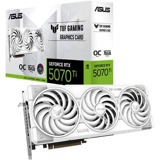 16GB Asus GeForce RTX 5070 Ti TUF Gaming OC White Aktiv PCIe 5.0 x16