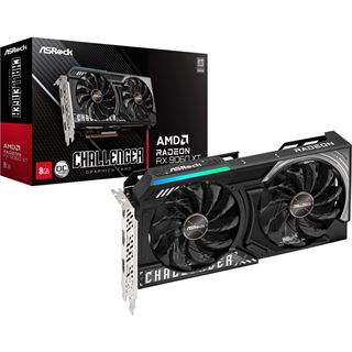 8GB ASRock Radeon RX 9060 XT Challenger OC Aktiv PCIe 5.0 x16 (Retail)
