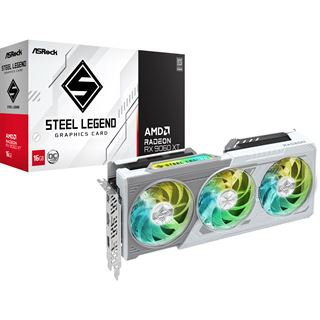 16GB ASRock Radeon RX 9060 XT Steel Legend OC Aktiv PCIe 5.0 x16