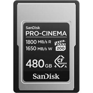 480GB SanDisk PRO Cinema CFexpress Type A / 1800MB/s Read 1650MB/s