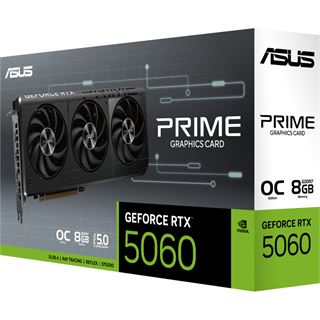 8GB Asus GeForce RTX 5060 Prime OC Aktiv PCIe 5.0 x16 (x8) (Retail)