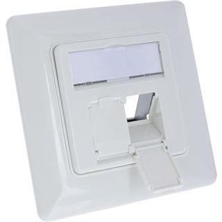 InLine Rahmenset für 2x RJ45 Bu/LSA Einsatz, Keystone SNAP-In,