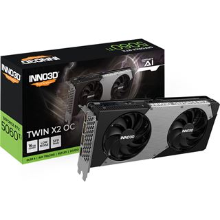 16GB INNO3D GeForce RTX 5060 Ti Twin X2 OC Aktiv PCIe 5.0 x16 (x8)