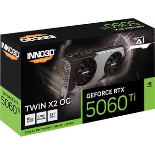 16GB INNO3D GeForce RTX 5060 Ti Twin X2 OC Aktiv PCIe 5.0 x16 (x8)