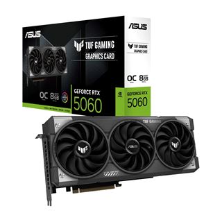 8GB Asus GeForce RTX 5060 TUF Gaming OC Aktiv PCIe 5.0 x16 (x8)