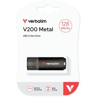 128GB Verbatim V200 Metal USB3.2 Aluminium