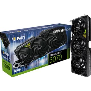12GB Palit GeForce RTX 5070 GamingPro-S OC Aktiv PCIe 5.0 x16 (Retail)