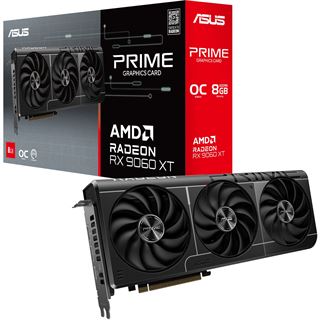 8GB Asus Radeon RX 9060 XT Prime OC Aktiv PCIe 5.0 x16 (Retail)