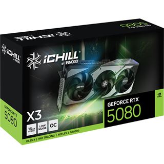 16GB INNO3D GeForce RTX 5080 iChill X3 Aktiv PCIe 5.0 x16 (Retail)