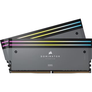 96GB Corsair Dominator Titanium RGB grau DDR5-6000 DIMM CL30 Dual Kit