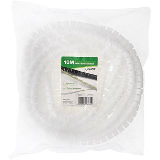 (€1,39*/1m) InLine 10.00m Kabelschlauch 25mm Weiß flexibel