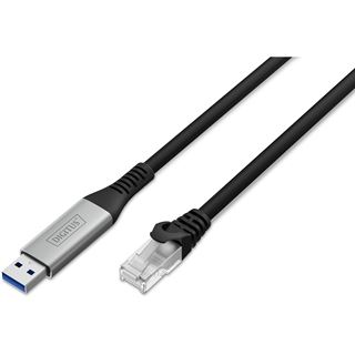 (€5,97*/1m) 3.00m Digitus Adapterkabel S/FTP RJ45 Stecker auf