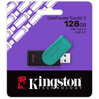 128 GB Kingston DataTraveler Exodia S schwarz/gruen USB 3.2 Gen 1