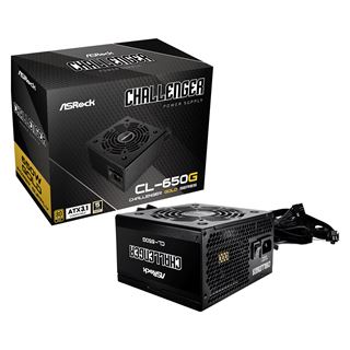 650 Watt ASRock Challenger Series CL-650G ATX 80+ Gold black retail