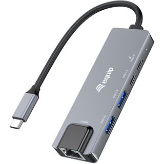 Equip Adapter USB-C -> RJ45 10/100/1000/2500 Mbps + USB 3.2