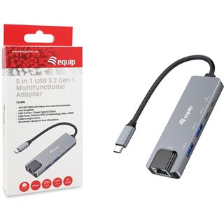 Equip Adapter USB-C -> RJ45 10/100/1000/2500 Mbps + USB 3.2