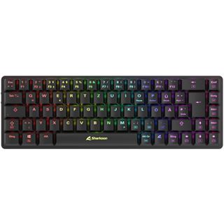 Sharkoon Gaming Tastatur PureWriter W65 schwarz-rot DE