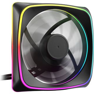 120x120x25mm Sharkoon L&uuml;fter SHARK Lights PWM RGB schwarz