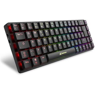 Sharkoon Gaming Tastatur PureWriter W65 schwarz-braun DE