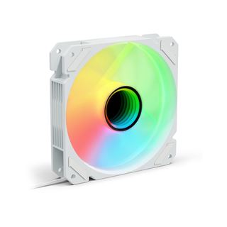 120x120x25mm Sharkoon L&uuml;fter SHARK Mirror PWM RGB wei&szlig;