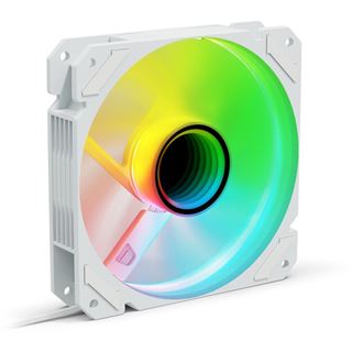 120x120x25mm Sharkoon L&uuml;fter SHARK Mirror PWM RGB wei&szlig;