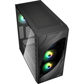 Sharkoon Geh&auml;use Rebel C80G RGB ATX 1xGlas schwarz
