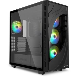 Sharkoon Geh&auml;use Rebel C80G RGB ATX 1xGlas schwarz