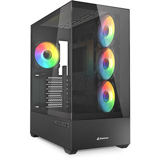 Sharkoon Gehäuse AK6 RGB ATX 1xGlas schwarz