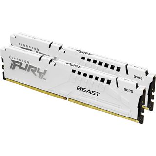 64GB Kingston FURY Beast wei&szlig; DDR5-6400 DIMM CL32 Dual Kit
